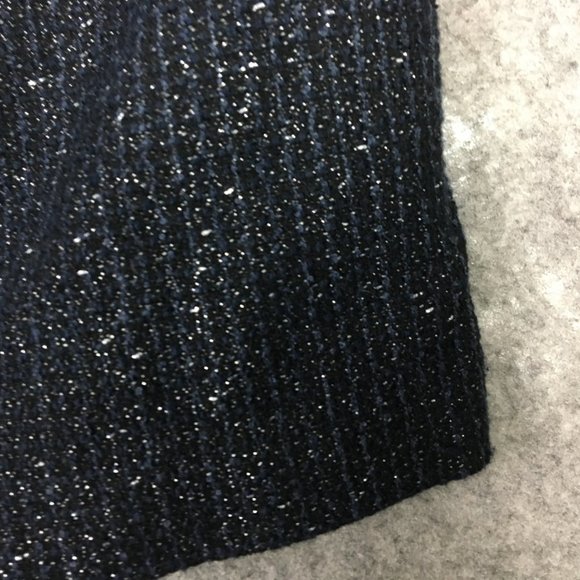 LOFT Skirt 6 Wool Blend Black Tweed Lined Pockets Career Casual Short Length - Picture 2 of 16